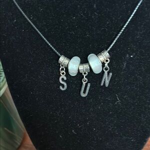 Elegant Silver 'SUN' Pendant Necklace